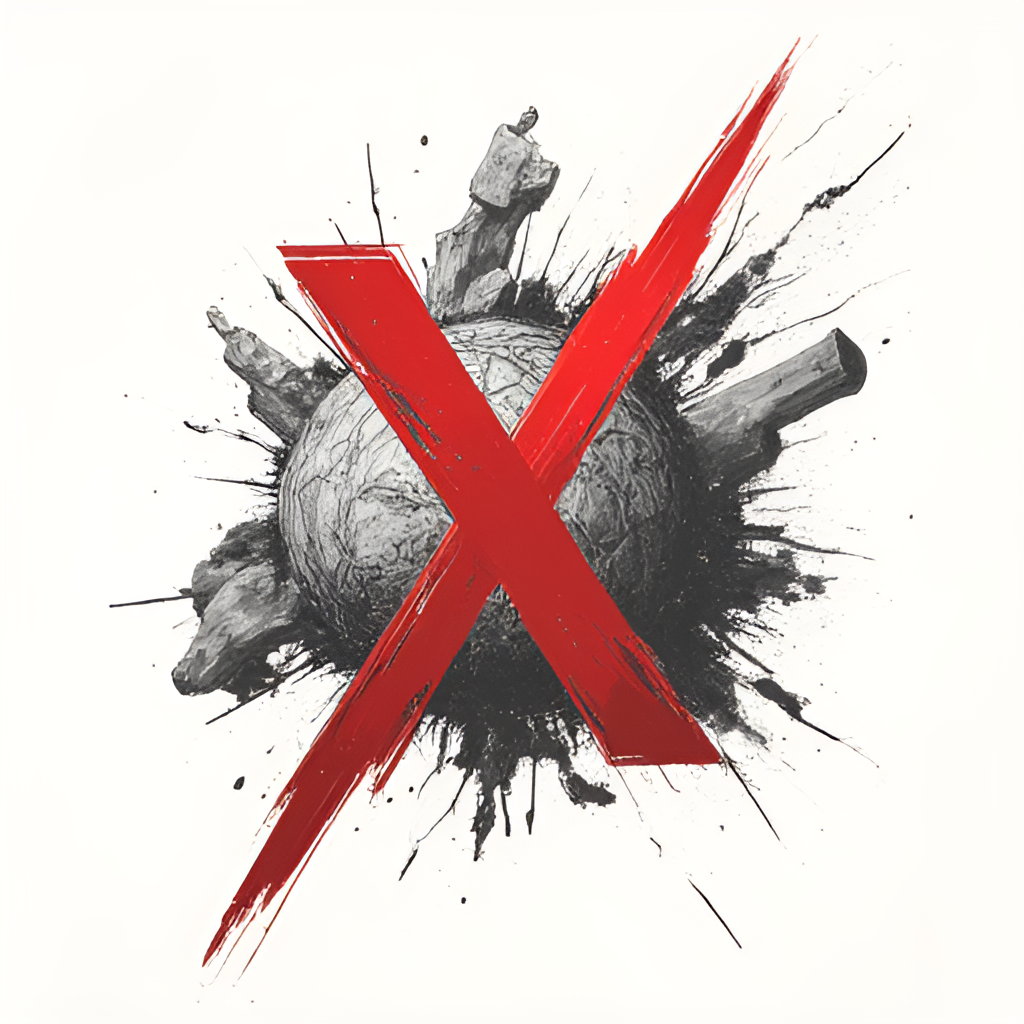 An illustrative image depicting the concept of 'Straight Edge' with symbolic elements like a prominent 'X' mark, perhaps subtly incorporated with wrestling imagery, in a clean, sharp style.