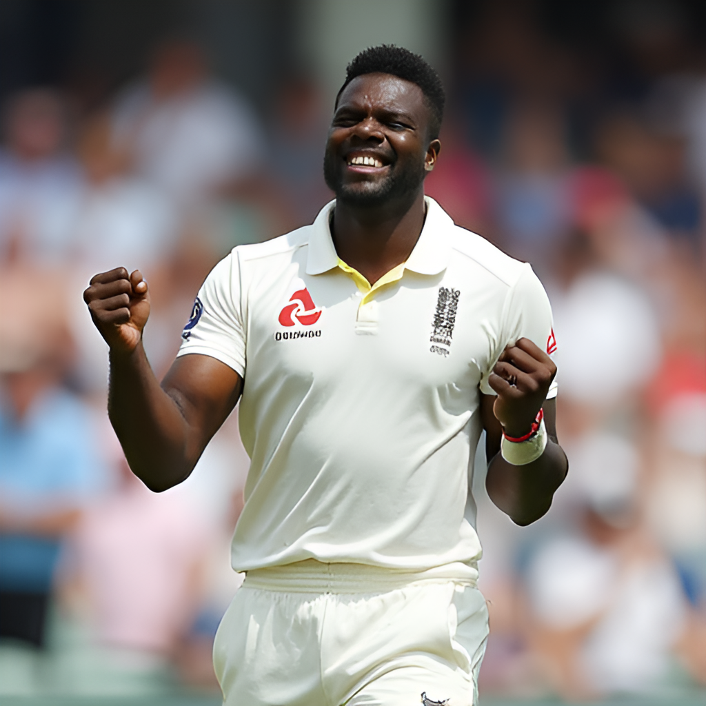 A photo of Angelo Mathews celebrating a wicket or a half-century, showcasing his passion and emotion on the cricket field.