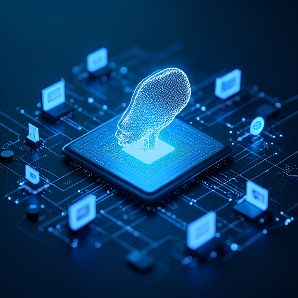 Placeholder: An abstract visual representing the future of CMS, potentially showing interconnected digital devices receiving content from a central hub, with AI elements incorporated.